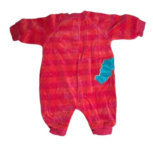 VINTAGE Eric Carle velvet striped The‎ Hungry Catapillar one piece 0-3 months - Picture 3 of 8